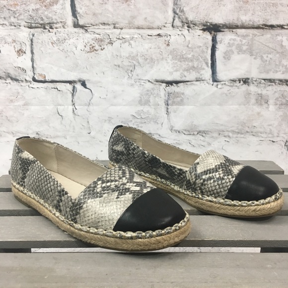Aldo Shoes - Aldo Trendy Leather Snake Skin Print Espadrilles